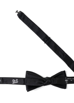Black Silk Bow Pre-Tie