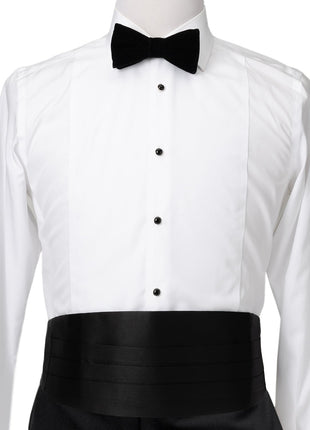 Black Silk Cummerbund and Bowtie Set