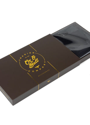 Black Silk Cummerbund and Bowtie Set
