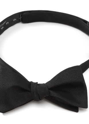 Black Silk Cummerbund and Bowtie Set