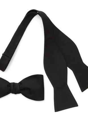 Black Self Tie Bow Tie