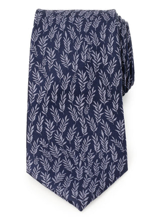 Blue Leaf Men's Tie