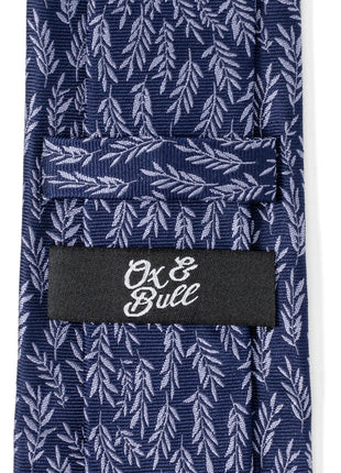 Blue Leaf Men's Tie