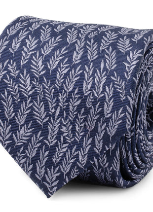Blue Leaf Men's Tie