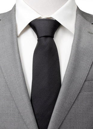 Black Silk Tie