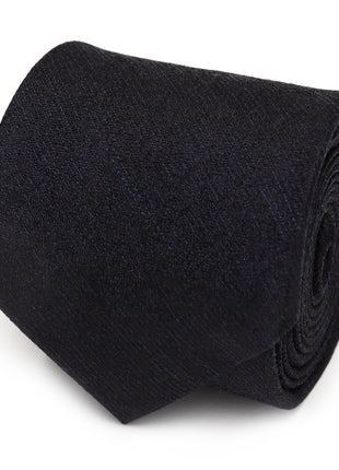 Heathered Blue Wool Men's Tie