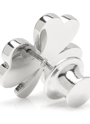 Clover Stainless Steel Lapel Pin