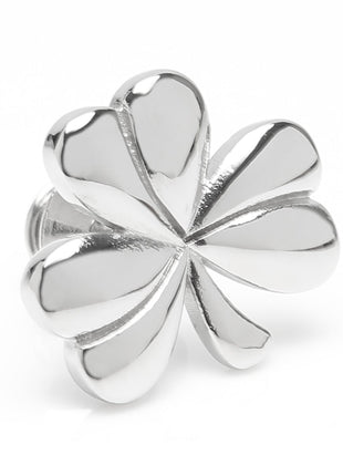 Clover Stainless Steel Lapel Pin