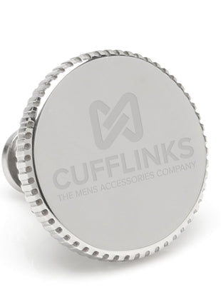 Stainless Steel Coin Edge Engravable Lapel Pin