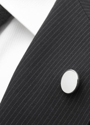 Stainless Steel Coin Edge Engravable Lapel Pin