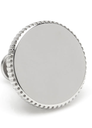 Stainless Steel Coin Edge Engravable Lapel Pin