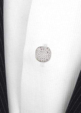 Stainless Steel White Pave Crystal 5-Studs