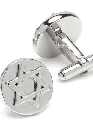 Star of David Stainless Steel Cufflinks