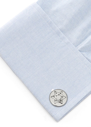 Star of David Stainless Steel Cufflinks