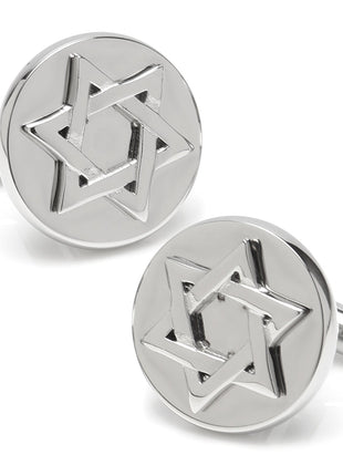 Star of David Stainless Steel Cufflinks