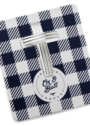 Cross Stainless Steel Lapel Pin