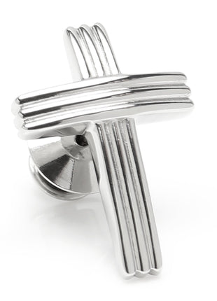 Cross Stainless Steel Lapel Pin