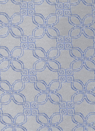 Gray Blue Art Deco Men's Tie
