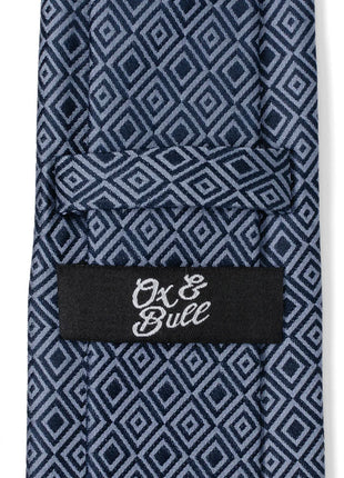 Navy Patterned Men's Tie