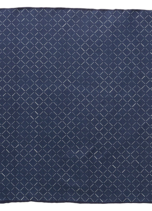 Navy Diamond Pocket Square