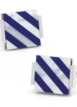 Mother of Pearl Floating and Diamond 5-Stud Set