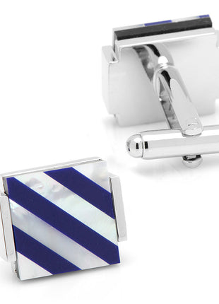 Mother of Pearl Floating and Diamond 5-Stud Set