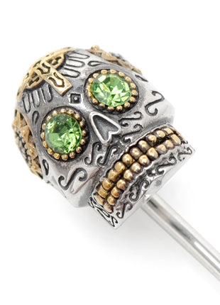 Sterling Silver Skull Stick Pin