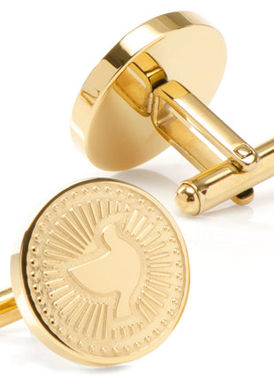 Gold Dove Radial Cufflinks