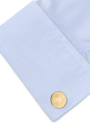 Gold Dove Radial Cufflinks