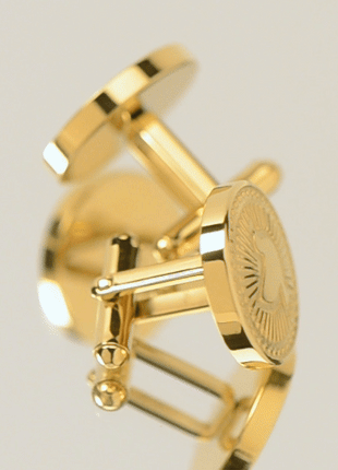 Gold Dove Radial Cufflinks