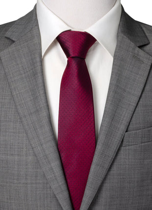Red Pin Dot Men's Tie