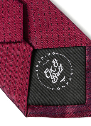 Red Pin Dot Men's Tie