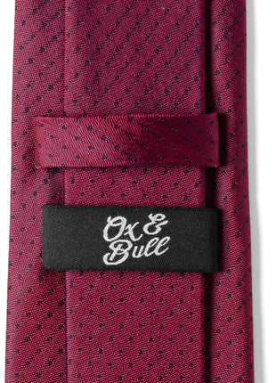 Red Pin Dot Men's Tie