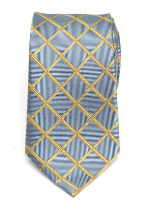 The Edward Tie (Gold Check Men's Tie)