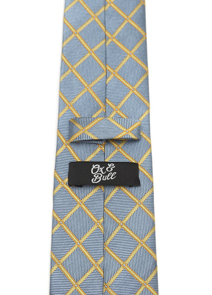 The Edward Tie (Gold Check Men's Tie)