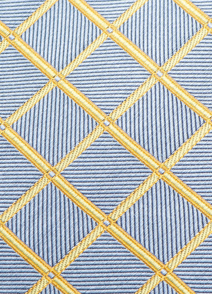The Edward Tie (Gold Check Men's Tie)