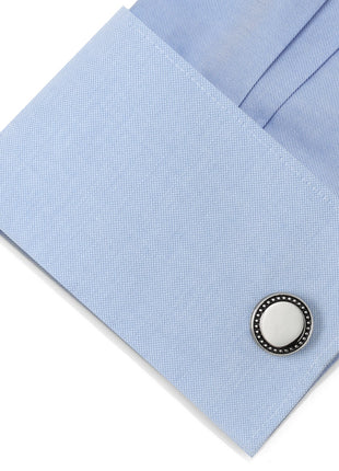 Engravable Studded Cufflinks