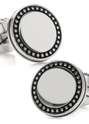Engravable Studded Cufflinks