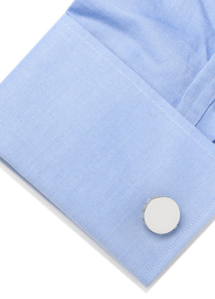 Stainless Steel Mother of Pearl Mosaic Engravable Cufflinks