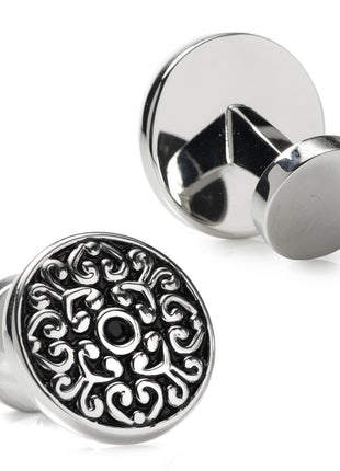 Antique Filigree Round Cufflinks