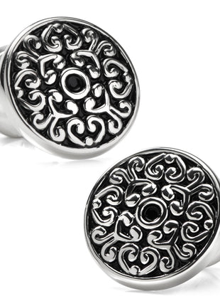 Antique Filigree Round Cufflinks