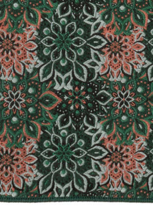Green Floral Pocket Square