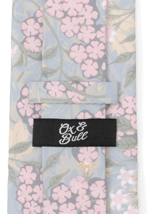 Light Blue Floral Men's Tie