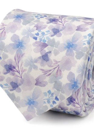 Watercolor Lavender Tie and Pocket Square Gift Set