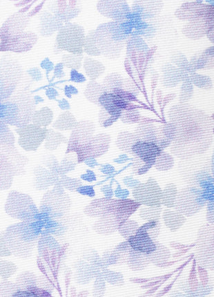 Watercolor Lavender Mix Print Silk Men's Tie