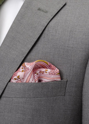 Floral Blush Paisley Pocket Square