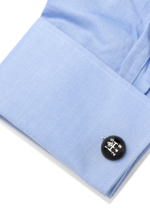 3D Black Gear Shifter Cufflinks