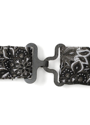 Kaleido Floral Charcoal Men's Bow Tie