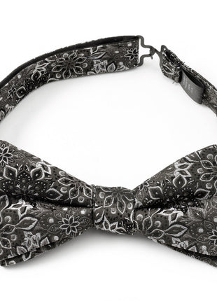 Kaleido Floral Charcoal Men's Bow Tie