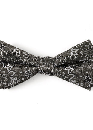 Kaleido Floral Charcoal Men's Bow Tie